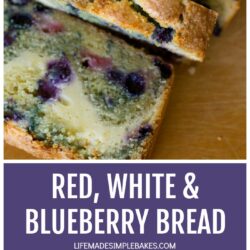 Red, White & Blueberry Bread Recipe Pin