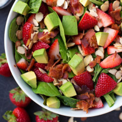 Strawberry Avocado & Spinach Salad