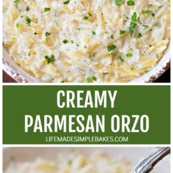 Creamy Parmesan Orzo Recipe Pin