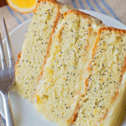 Lemon Poppy Seed Layer Cake | lifemadesimplebakes.com