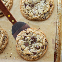 XL Browned Butter Chocolate Chip Cookies | lifemadesimplebakes.com
