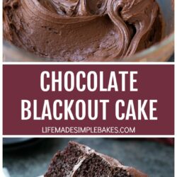 Chocolate Blackout Cake Recipe Pin