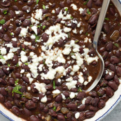 Easy Restaurant Style Black Beans | lifemadesimplebakes.com