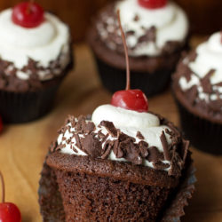 Homemade Black Forest Cupcakes