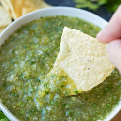 Roasted Salsa Verde | lifemadesimplebakes.com