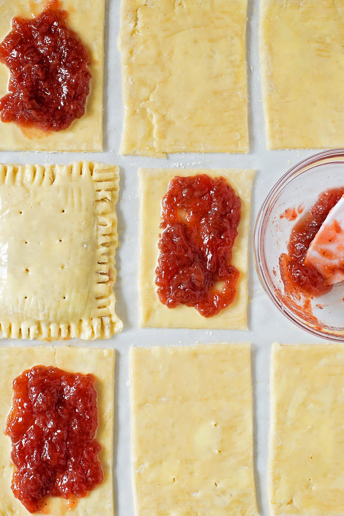 Peanut Butter & Jelly Pop Tarts made with Peanut Butter & Co.® Smooth Operator | lifemadesimplebakes.com