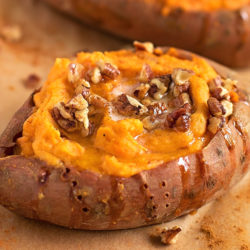 Twice Baked Sweet Potatoes | lifemadesimplebakes.com