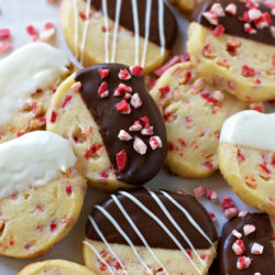 Peppermint Shortbread Cookies | lifemadesimplebakes.com
