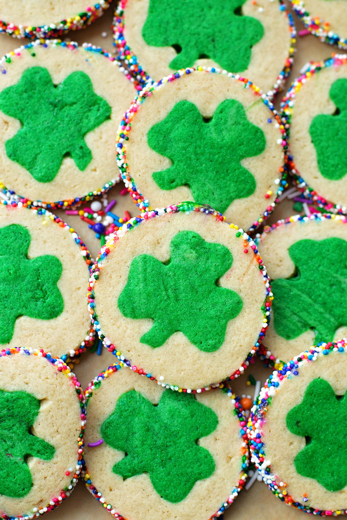 Slice and Bake Clover Cookies | lifemadesimplebakes.com