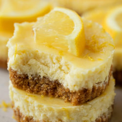 Mini Lemon Cheesecakes | lifemadesimplebakes.com