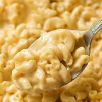 A spoonful of delicious Instant Pot macaroni and cheese.