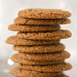 Sparkling ginger molasses cookies.