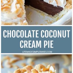 Chocolate Coconut Cream Pie Recipe Pin