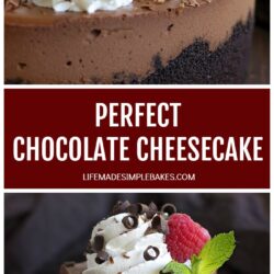 Perfect Chocolate Cheesecake Recipe Pin