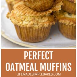 Oatmeal Muffins Recipe Pin