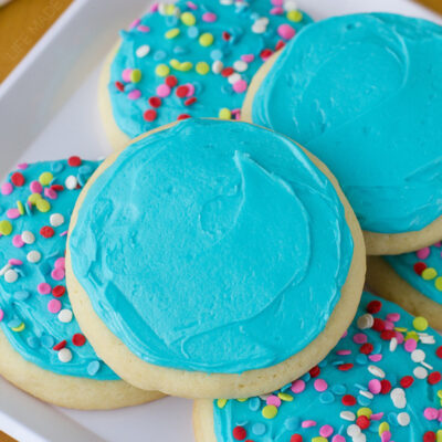 Lofthouse Sugar Cookies on a plate.