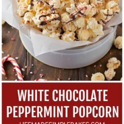 Peppermint Popcorn Recipe Pin