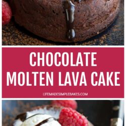Chocolate Molten Lava Cakes Recipe Pin