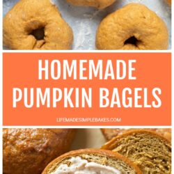 Homemade Pumpkin Bagels Recipe Pin
