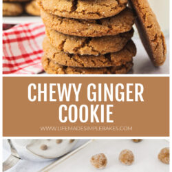 Chewy Ginger Cookies Recipe Pin