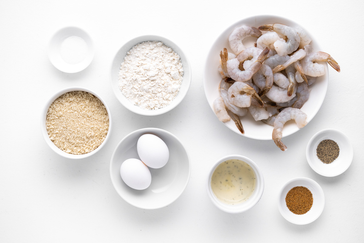 Ingredients for air fryer shrimp