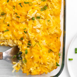 Oooey Gooey, and Cheesy is precisely what you get with this Cheesy Hash Brown Casserole recipe!