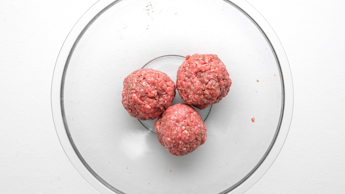 Ground beef for burger patties.