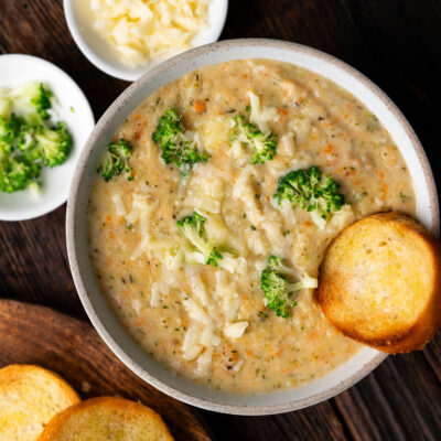 Warm yourself up with a healthy bowl of this Broccoli Cauliflower Soup! It is filled with veggies and spices that will fill up your soul with goodness!