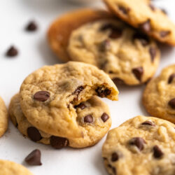 Experience the wonder of Dairy Free Chocolate Chip Cookies. Warm, chocolatey goodness in each bite that is made in less than 30 minutes!