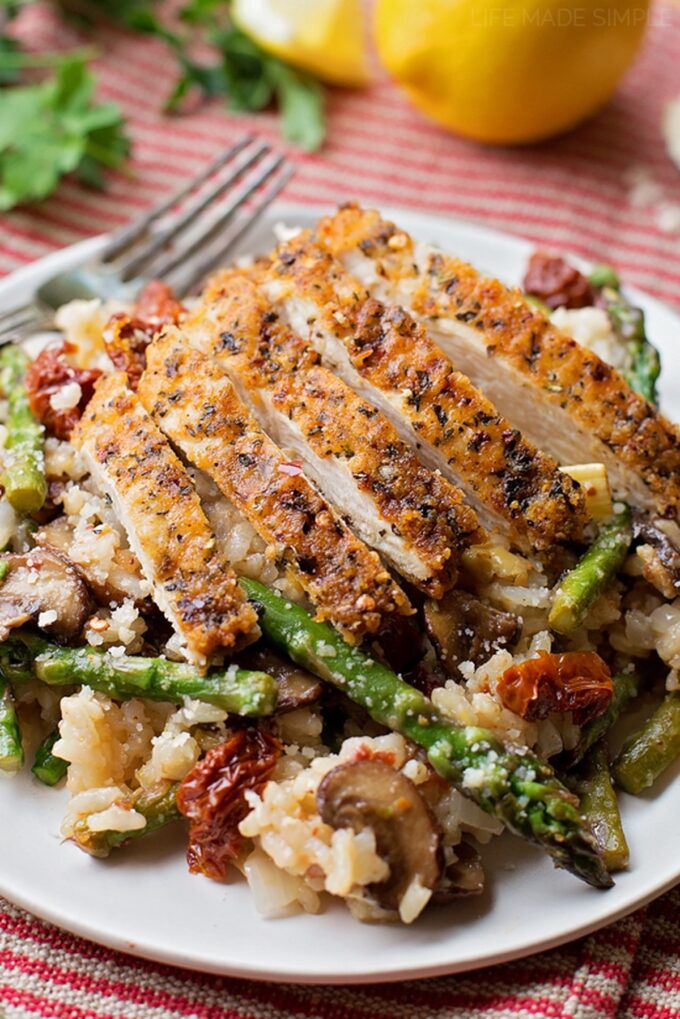 Parmesan Chicken Risotto - Life Made Simple