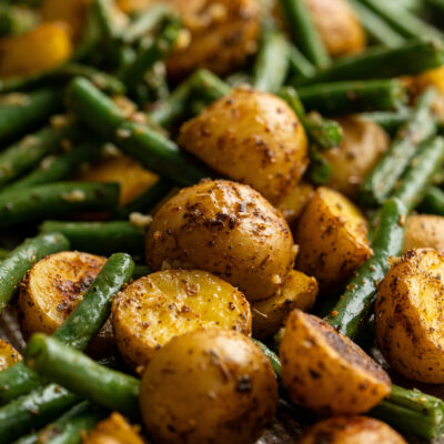 Enhance your dinners with this incredible Potatoes and Green Beans recipe! A hearty and simple side dish that everyone will enjoy!