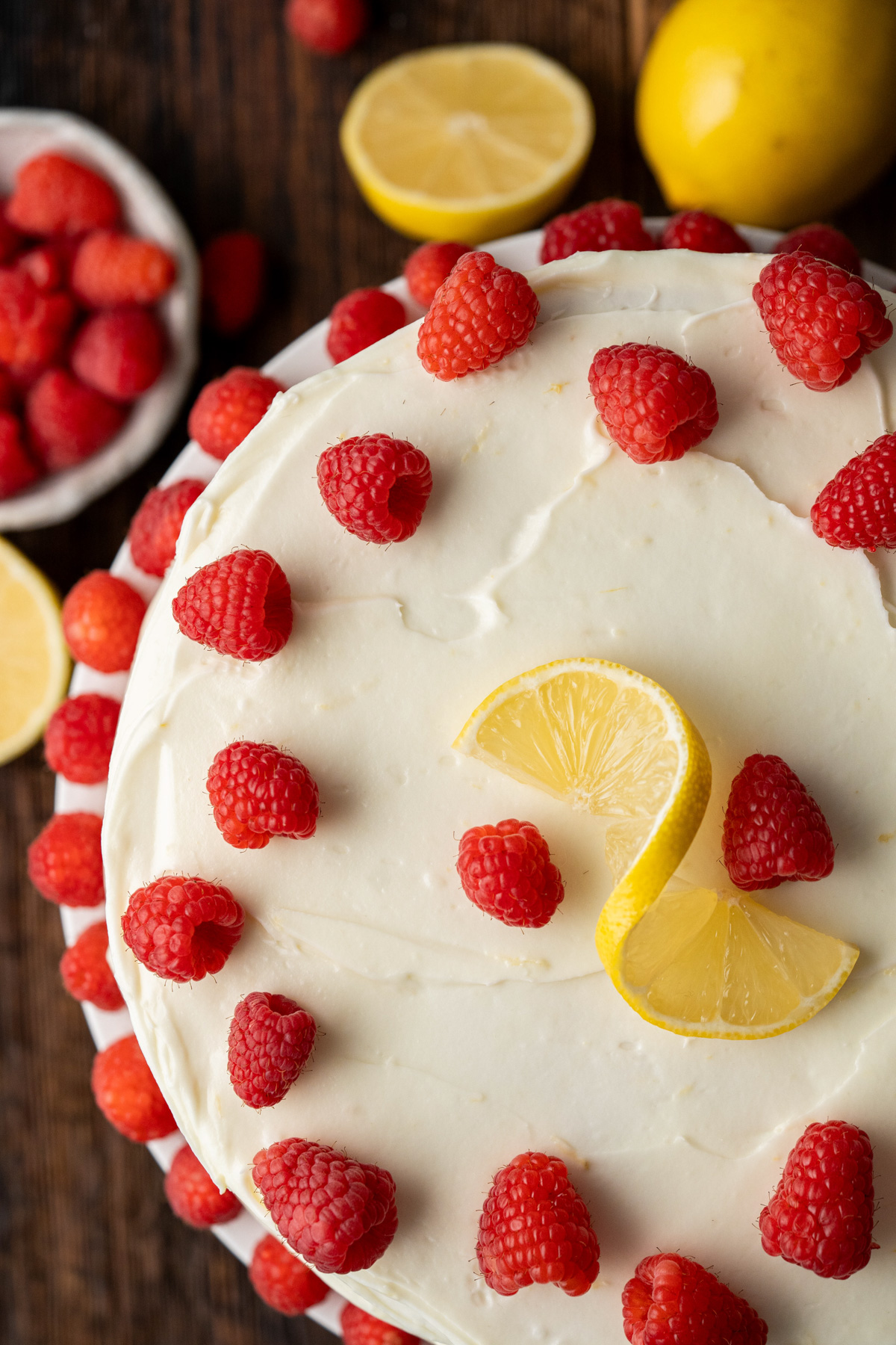 Lemon raspberry cake.