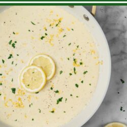 Fall in love with this rich and velvety Lemon Cream Sauce recipe. It's a bright and citrusy sauce that only takes 10 minutes to make!