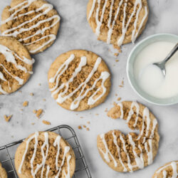 Crumbly streusel, warm cinnamon, and tender cookie centers make these Coffee Cake Cookies impossible to resist.
