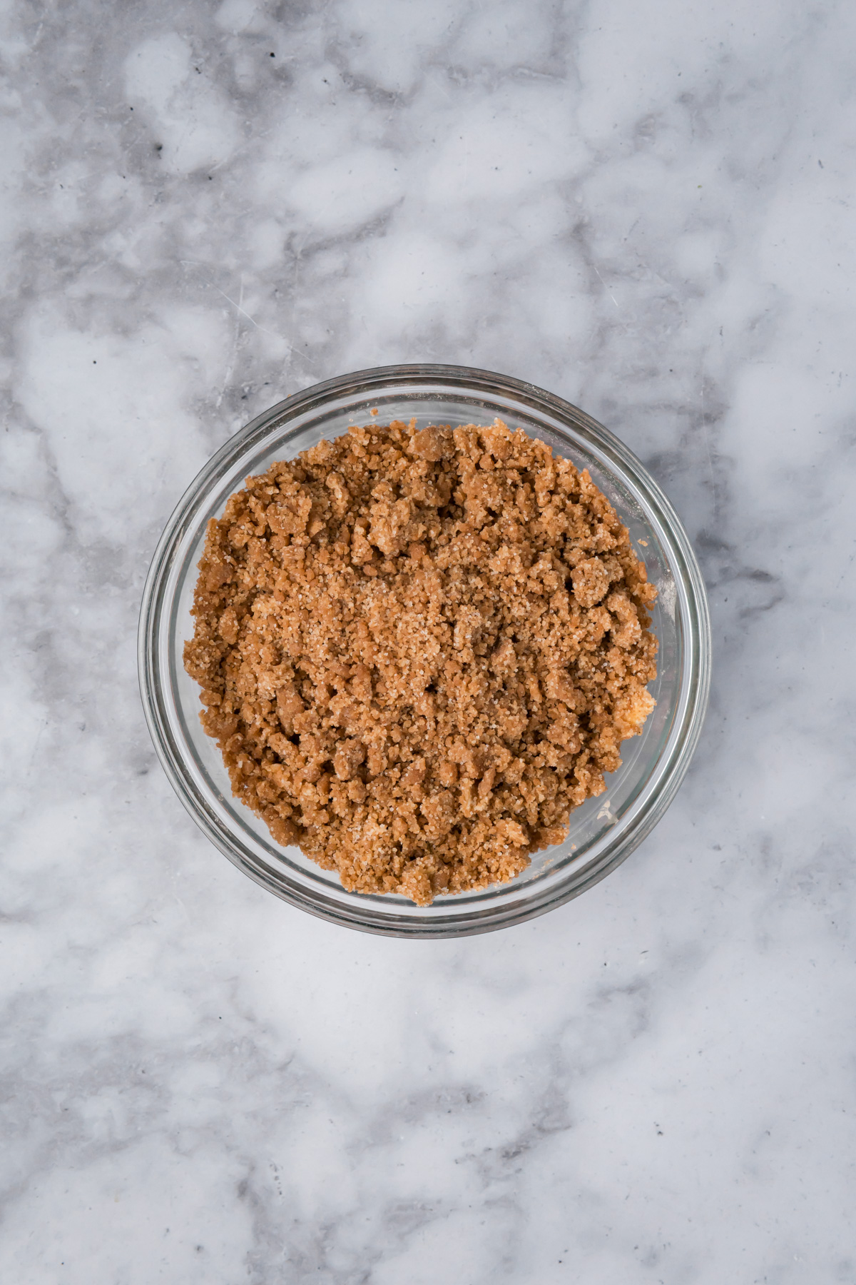Crumble after butter has been mixed in.