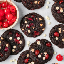 With deep cocoa flavor and bursts of fruity cherry sweetness, these Black Forest Cookies create a decadent twist on a classic dessert.
